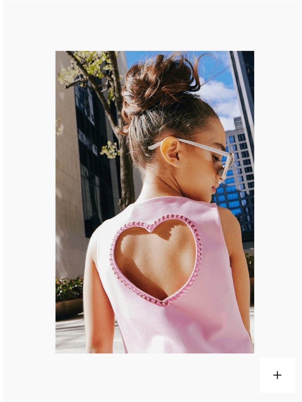 Lola + The Boys Pink Heart-Back Tank Top